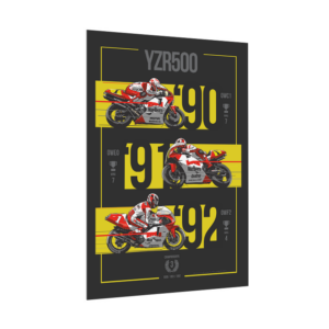 Yamaha YZR500 Poster | 3 World Championships 1990-1992 | Motorcycle Racing Wall Art | MotoGP Legend Digital Download George Russell by Evan DeCiren Store
