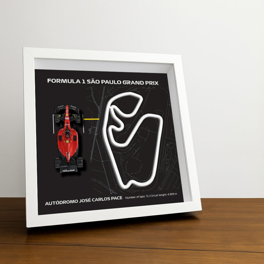 F1 Framed - Sao Paulo GP - Autodromo Jose Carlos Pace | Various Cars | F1 Wall Art | Circuit Frame | F1 Gift | Framed F1 Art | Formula One - 01 - Red Bull F1 RB19 11 Perez from the Red Bull Racing store collection.