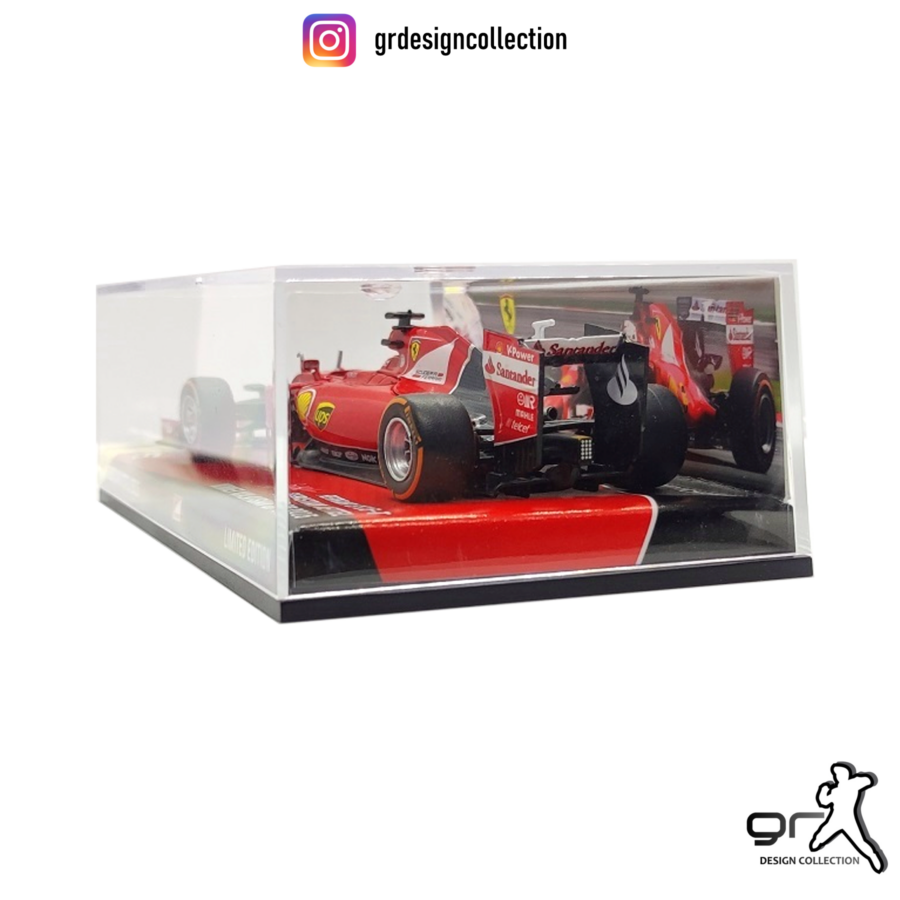 Sebastian Vettel - Ferrari SF15-T - Winner F1 Malaysian GP 2015 / 1:43 Belgium GP - Spa-Francorchamps Track Art