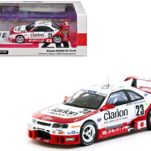 Nissan NISMO GT-R LM #23 Kazuyoshi Hoshino - Toshio Suzuki - Masahiko Kageyama "Presentation" "24 Hours of Le Mans" (1995) "Hobby64" Series 1/64 Diecast Model Car by Tarmac Works from the Sports Car Racing Model Cars store collection.