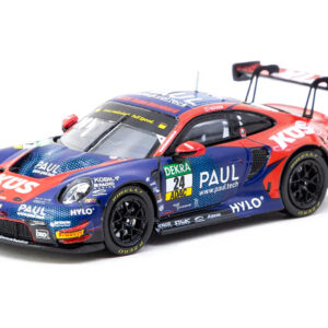 Porsche 911 GT3 R #24 Ayhancan Guven "KUS Team Bernhard" "Deutsche Tourenwagen Masters" (2023) "Hobby64" Series 1/64 Diecast Model by Tarmac Works from the Sports Car Racing Collectibles store collection.
