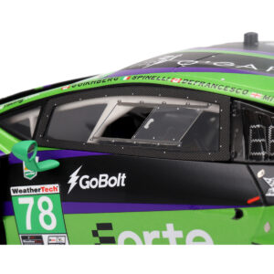 Lamborghini Huracan GT3 EVO2 #78 Devlin DeFrancesco - Misha Goikhberg - Sandy Mitchell - Loris Spinelli "Forte Racing" IMSA "24 Hours of Daytona" (2024) 1/18 Model Car by Top Speed from the Automotive store collection.