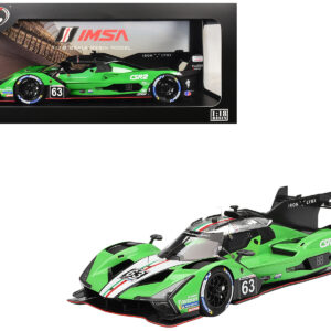 Lamborghini SC63 #63 Matteo Cairoli - Andrea Caldarelli - Romain Grosjean "Iron Lynx" IMSA "12 Hours of Sebring" (2024) 1/18 Model Car by Top Speed from the Automotive store collection.