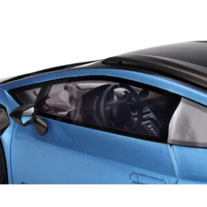 Lamborghini Huracan Sterrato Blu Aegir Blue Metallic with Matt Black Top 1/18 Model Car by Top Speed from the Automotive store collection.