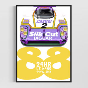 BPC Jaguar XJR9 88 Le Mans (Bedroom Poster Collection) from the Sports Car Racing Gifts store collection.