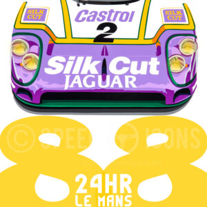 BPC Jaguar XJR9 88 Le Mans (Bedroom Poster Collection) from the Sports Car Racing Gifts store collection.