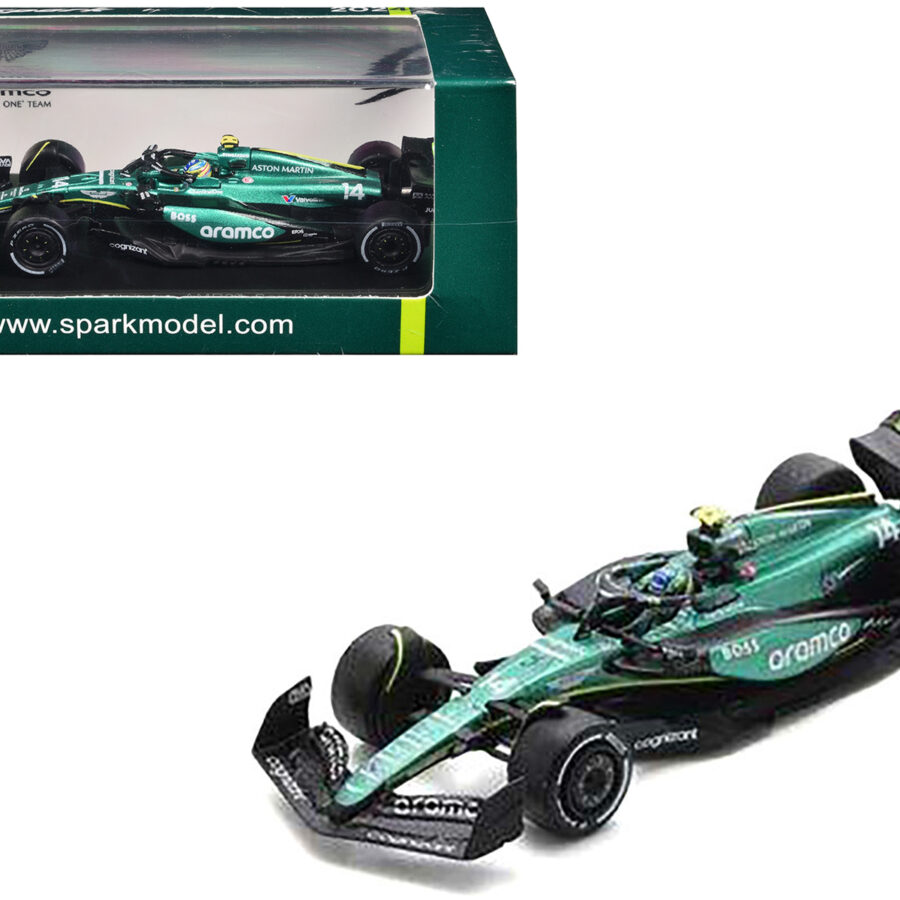 Aston Martin AMR24 #14 Fernando Alonso Formula One F1 "Saudi Arabian GP" (2024) 1/64 Diecast Model Car by Spark Audi
