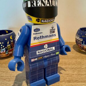 F1 Figura Minifigure XXL Ayrton Senna 1994 williams team GP size XXL F1 Drivers by RacingModelCar