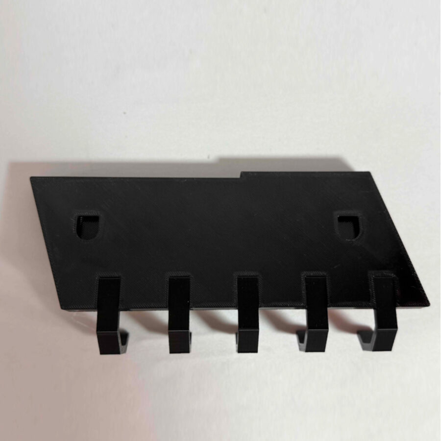 Audi RS Key Holder Wall Hook – 5 Hooks Adhesive Mount (Black/Red) Audi