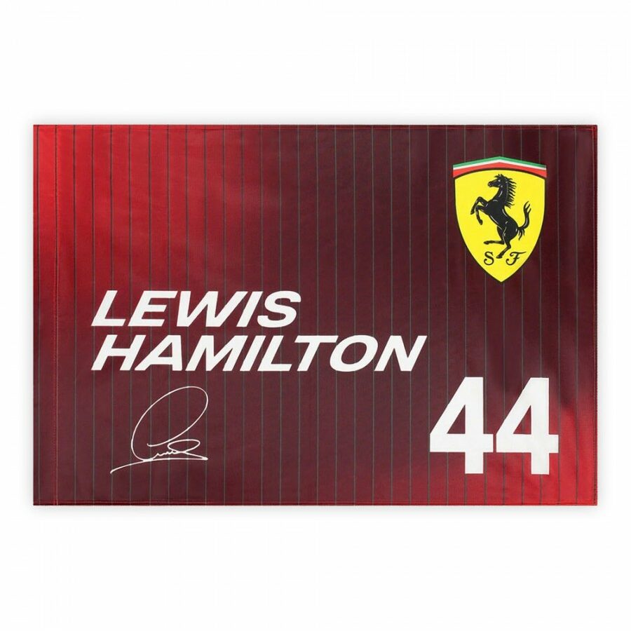 Bandera Ferrari F1 Lewis Hamilton 2025 60x90cm. from the Lewis Hamilton store collection.
