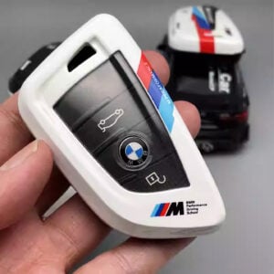 BMW M Power Blade Key Case – White Racing Edition Sports Car Racing Clothing by ADDICT