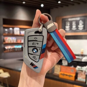 BMW Key Case with M-Strap – Motorsport Inspired Protective Shell (Grey) by ADDICT