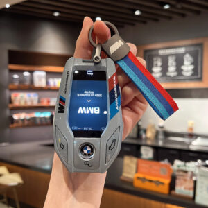 BMW Smart Display Key Case with M-Strap – Motorsport Inspired Protective Shell (Grey) by ADDICT