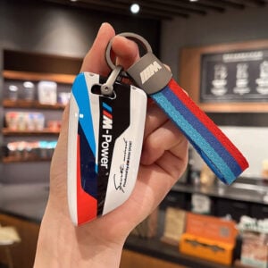 BMW Key Case with M-Strap – Motorsport Inspired Protective Shell (White) by ADDICT