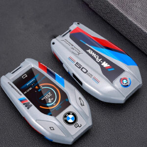 BMW Smart Display Key Case with M-Strap – Motorsport Inspired Protective Shell (Grey) by ADDICT