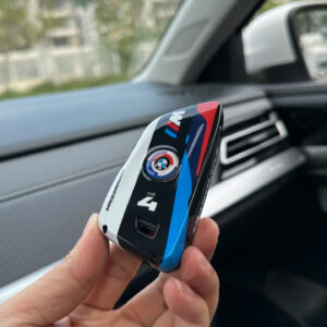 BMW Key Case C-Type (Black) – Compatible with 2022+ 4 Series, 2 Series, i4, and 2023+ M2 from the Sports Car Racing Collectibles store collection.