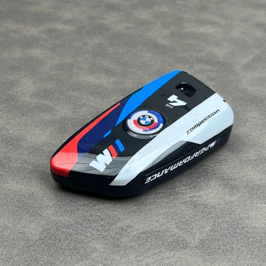 BMW Key Case C-Type (Black) – Compatible with 2022+ 4 Series, 2 Series, i4, and 2023+ M2 Automotive