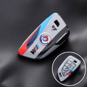 BMW Key Case C-Type (Grey) – Compatible with 2022+ 4 Series, 2 Series, i4, and 2023+ M2 from the Sports Car Racing Collectibles store collection.