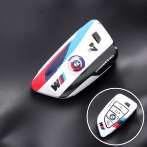 BMW Key Case C-Type (White) – Compatible with 2022+ 4 Series, 2 Series, i4, and 2023+ M2 from the Sports Car Racing Collectibles store collection.
