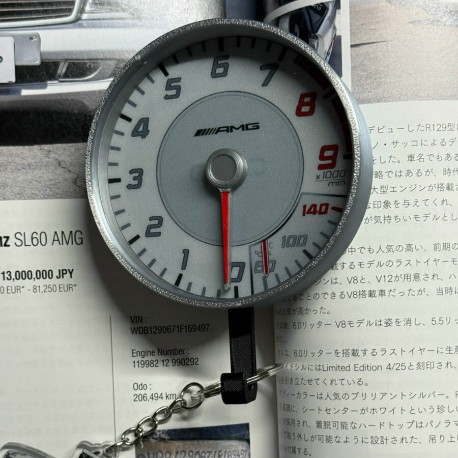 Mercedes-Benz SLS AMG Tachometer Keychain – AMG Spirit Edition from the Mercedes Automotive store collection.