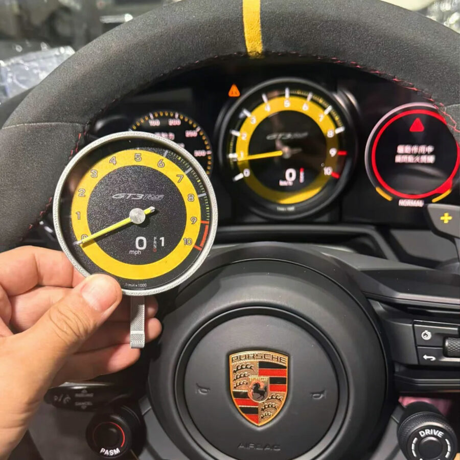 Porsche 911 GT3 Tachometer Keychain – Racing Spirit Edition Automotive