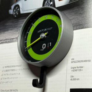 Porsche 911 GT3 Tachometer Keychain – Lizard Green Edition from the Sports Car Racing Collectibles store collection.