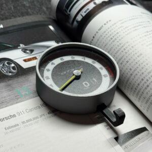 Porsche 911 GT3 Tachometer Keychain – Pure White Edition from the Sports Car Racing Collectibles store collection.