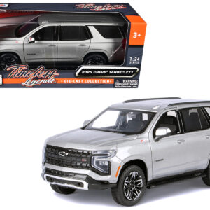 2025 Chevrolet Tahoe Z71 Gray Metallic "Timeless Legends" Series 1/24 Diecast Model Car by Motormax from the Automotive store collection.