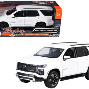 2025 Chevrolet Tahoe Z71 White "Timeless Legends" Series 1/24 Diecast Model Car by Motormax from the Automotive store collection.