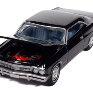 1965 Chevrolet Impala SS 396 Danube Blue Metallic with Blue Interior "Vintage Muscle" Series 1/64 Diecast Model Car by Auto World from the Sports Car Racing Model Cars store collection.