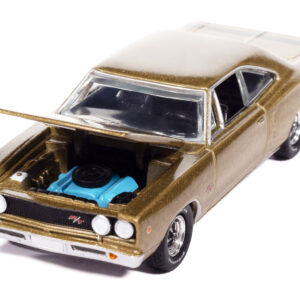 1968 Dodge Coronet R/T Medium Gold Metallic "Vintage Muscle" Series 1/64 Diecast Model Car by Auto World from the Sports Car Racing Model Cars store collection.