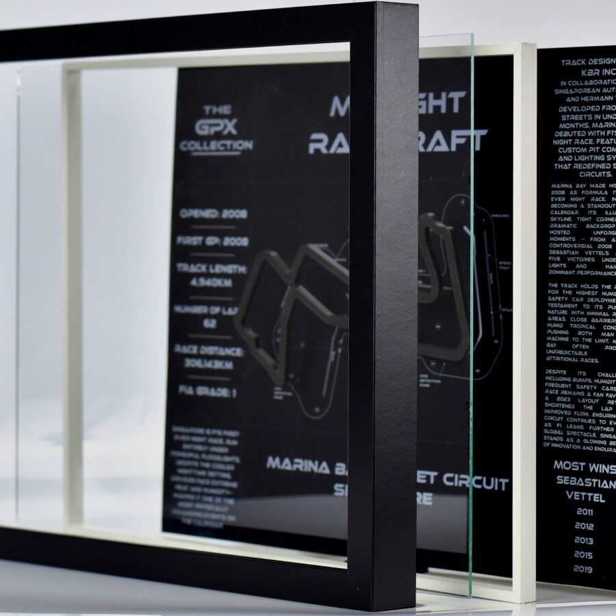 Spa-Francorchamps 3D Track Blueprint – Framed Real-Glass Wall Art (Premium/Basic) – GPX Collection Belgium GP - Spa-Francorchamps Track Art