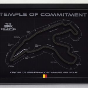 Spa-Francorchamps 3D Track Blueprint – Framed Real-Glass Wall Art (Premium/Basic) – GPX Collection from the Formula 1 Memorabilia store collection.