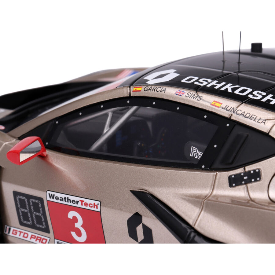Chevrolet Corvette Z06 GT3.R #3 Antonio Garcia - Daniel Juncadella - Alexander Sims "Corvette Racing by Pratt Miller Motorsports" "12 Hours of Sebring" (2024) 1/18 Model Car by Top Speed from the Sports Car Racing Model Cars store collection.