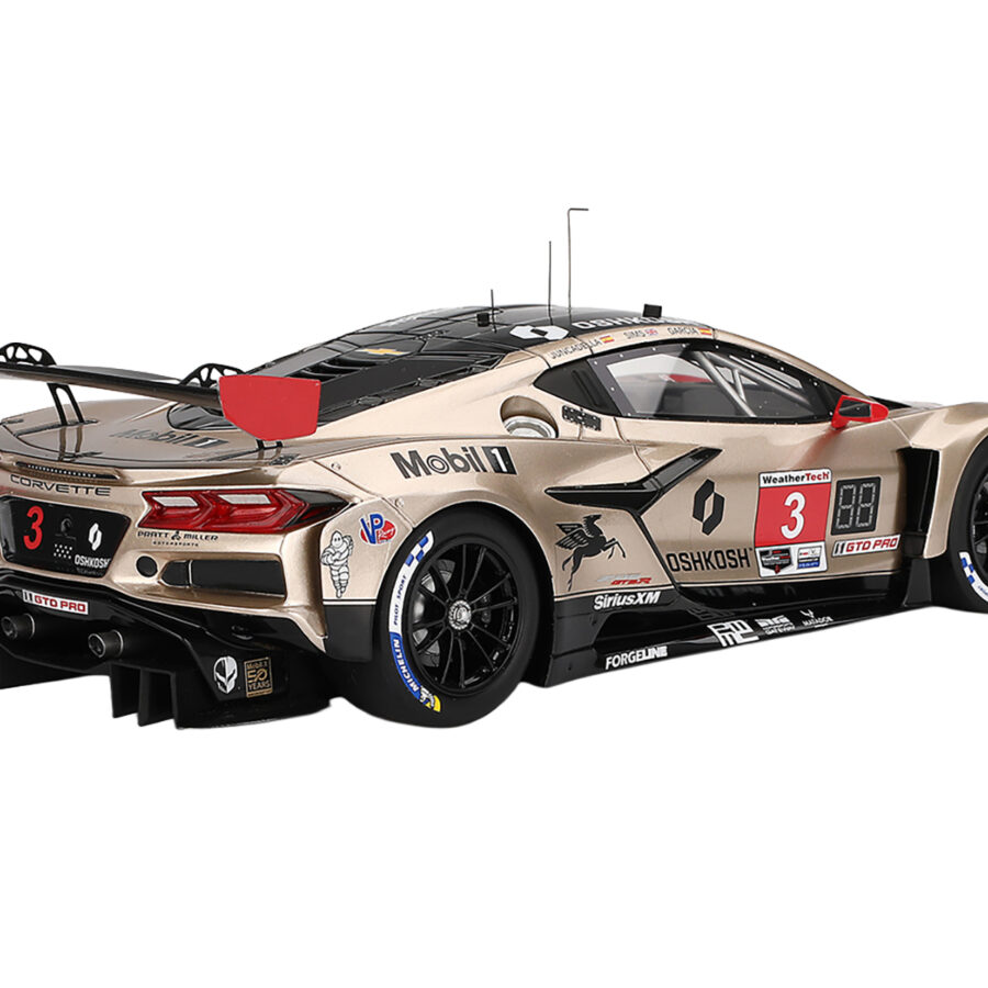 Chevrolet Corvette Z06 GT3.R #3 Antonio Garcia - Daniel Juncadella - Alexander Sims "Corvette Racing by Pratt Miller Motorsports" "12 Hours of Sebring" (2024) 1/18 Model Car by Top Speed Automotive