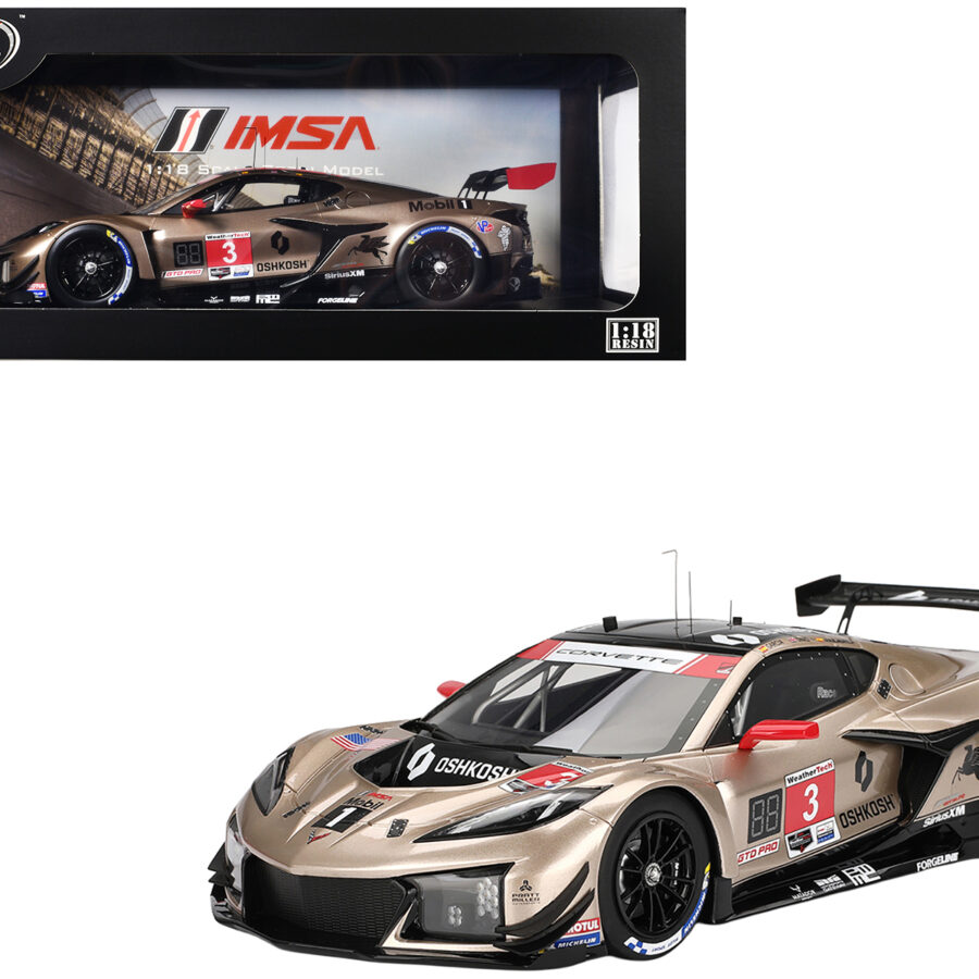 Chevrolet Corvette Z06 GT3.R #3 Antonio Garcia - Daniel Juncadella - Alexander Sims "Corvette Racing by Pratt Miller Motorsports" "12 Hours of Sebring" (2024) 1/18 Model Car by Top Speed from the Sports Car Racing Model Cars store collection.